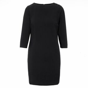 Banana Republic Womens Button-Shoulder 3/4 Sleeve Shift Dress Pockets Size 6 New